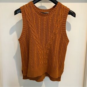 Rachel Zoe sweater vest, crew neck chunky knit